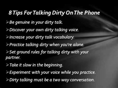 dyrty talk|How to Talk Dirty: In Person or over the Phone